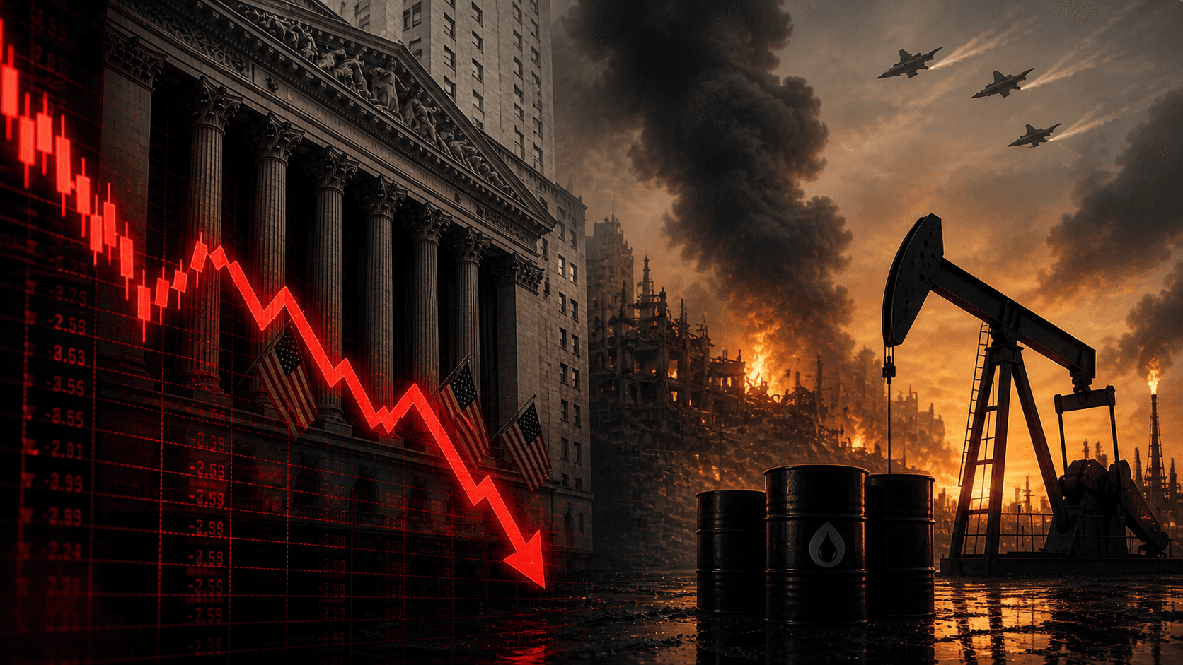 Stocks Slide as Middle East Tensions Rattle Wall Street and Push Oil Higher
